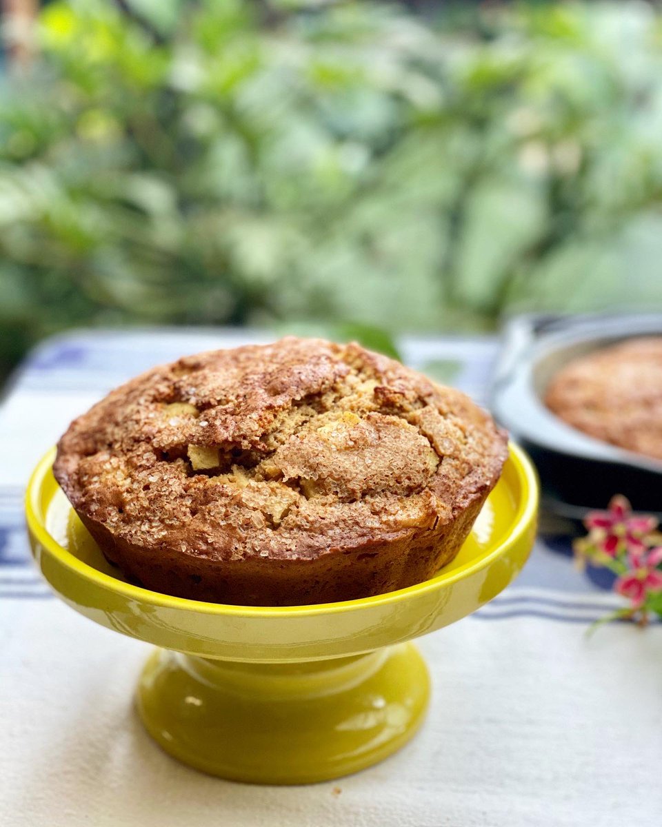 Used up some stuff in the kitchen to make these apple cakes which I hope lasts for a few days You can check out two apple cake recipes on my blog:1. Dutch Apple cake  https://www.saffrontrail.com/dutch-apple-cake-recipe/2. Eggless Apple cake  https://www.saffrontrail.com/super-moist-eggless-apple-cake-using-coconut-sugar-recipe/  #lockdown