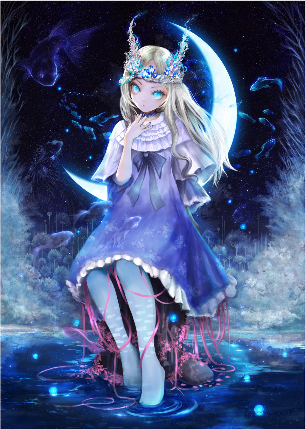 ℕ𝕀𝕄𝕆𝕆 𝔸𝕣𝕥 No Twitter ある日こんな景色の夢を見た なんか本当に心が落ち着くので 夢を絵で再現しました 現実の僕はどうしても美しいものがつかめないです 鏡花水月 の名を付けた イラスト 絵描き 絵描きでじ イラスト好きな人と繋がりたい 絵 Art