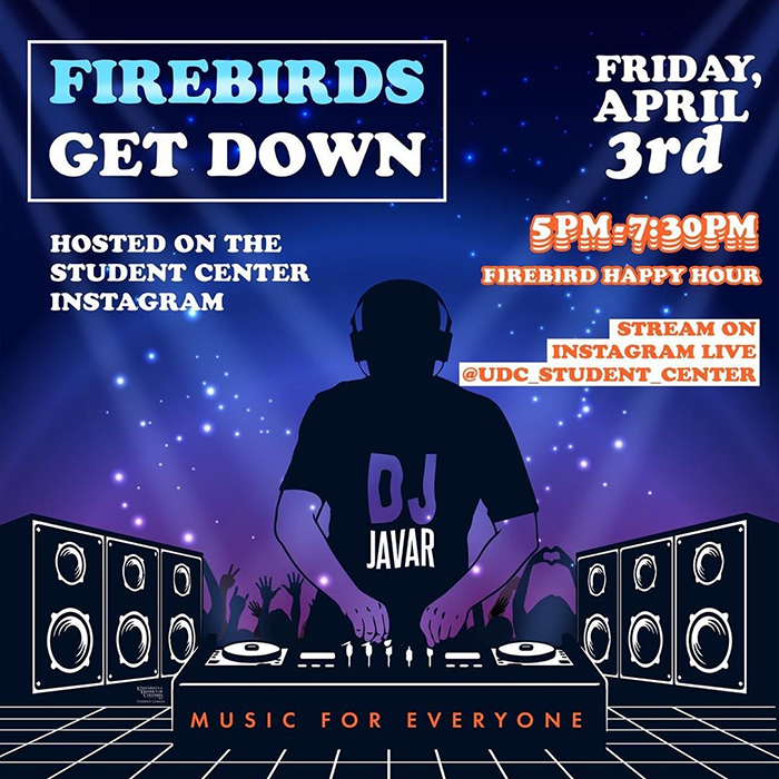 This Friday (4/3/20) Starting at 5pm

Instagram: @udc_student_center

instagram.com/udc_student_ce…