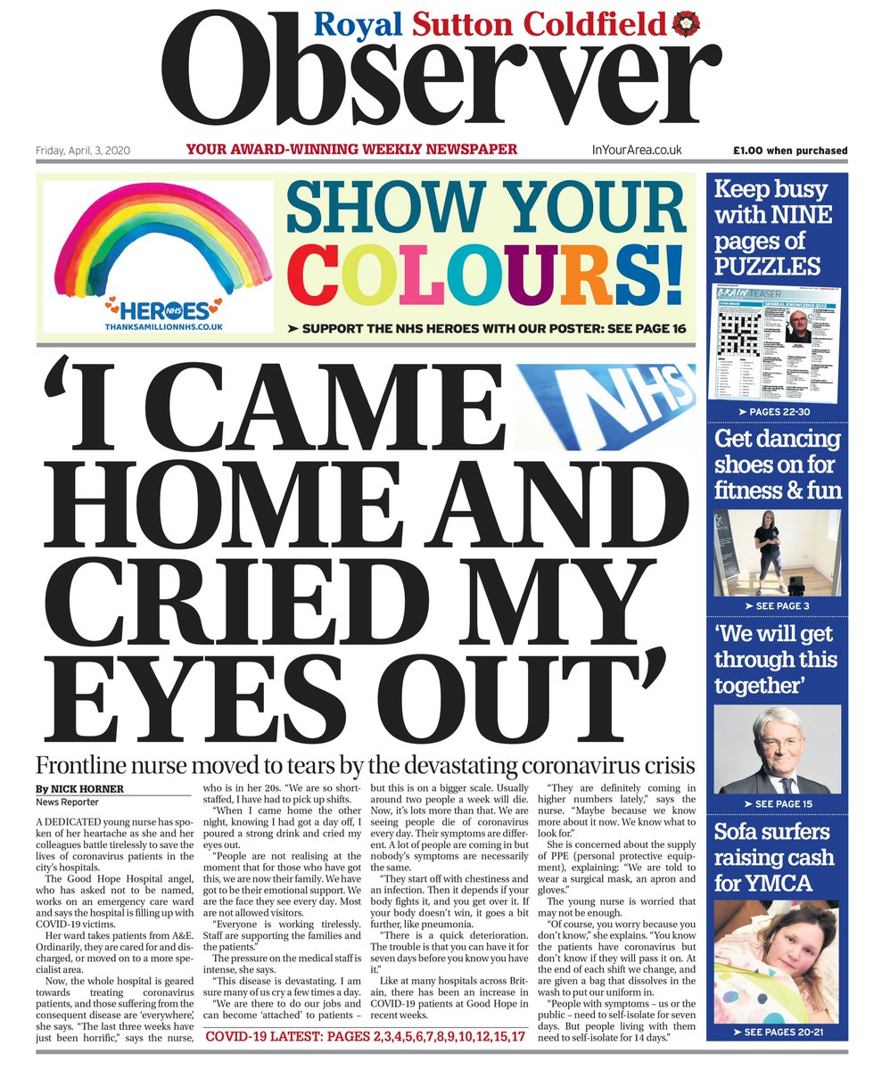 Tears and heartache as city nurse reveals what it's like inside hospital fighting coronavirus.
© @SuttonObserver / <a href="/birmingham_live/">Birmingham Live</a> / <a href="/richtharris1/">Richard Harris</a> #photography birminghammail.co.uk/news/midlands-…