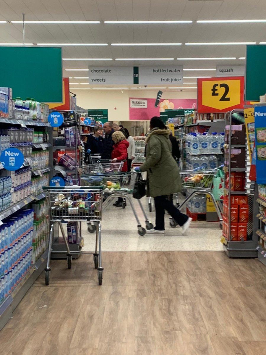 DMatthews1993's tweet photo. If my husband already had the virus, he’s just spread it to the mass of people that morrisons we’re allowing in their store this afternoon https://t.co/fFfQjqPFdS