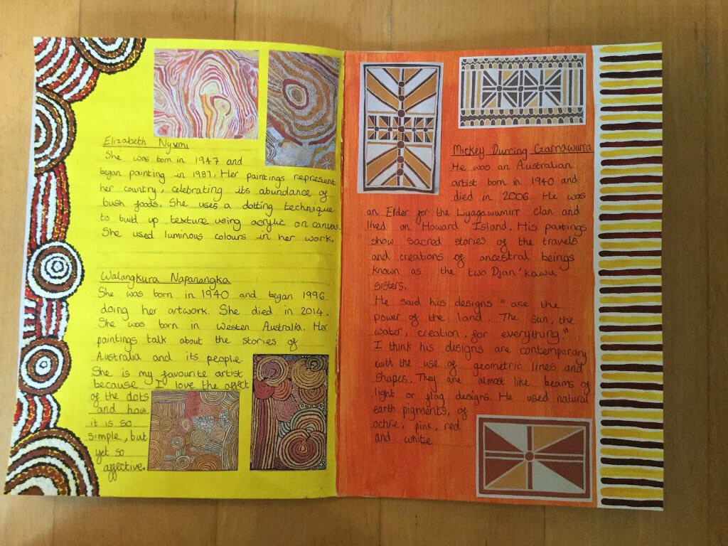 CulchethArt's tweet image. Just a small sample of our Year 7 HomeLearning Aboriginal Art Work #WeAreCHS #CulchethHS #weheartart🤓👏🎨🖌🐰