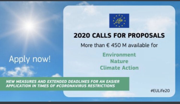 PDCminambiente's tweet photo. La #Call2020 di @LIFEprogrammeIT guarda ancora una volta alle migliori proposte per #Natura , #Clima e #Governance #InformazioneAmbientale, con un’attenzione alle difficoltà derivanti dall’emergenza #coronavirus. #Covid19 #ProgrammaLIFE #Ue https://t.co/oVmZuBtIsk https://t.co/t7vAXDdUwP