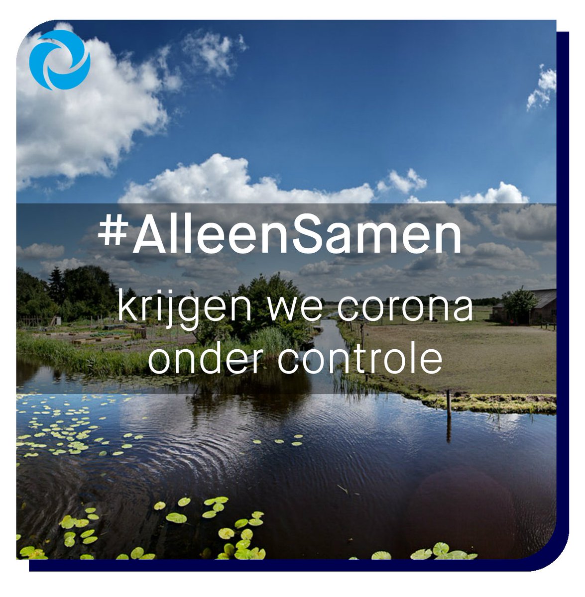 Blijf zoveel mogelijk thuis en geniet van het mooie weer in huis, in de tuin of op je balkon. Alleen samen krijgen we corona onder controle. 👊

 #AlleenSamen #covid_19 #covid #corona