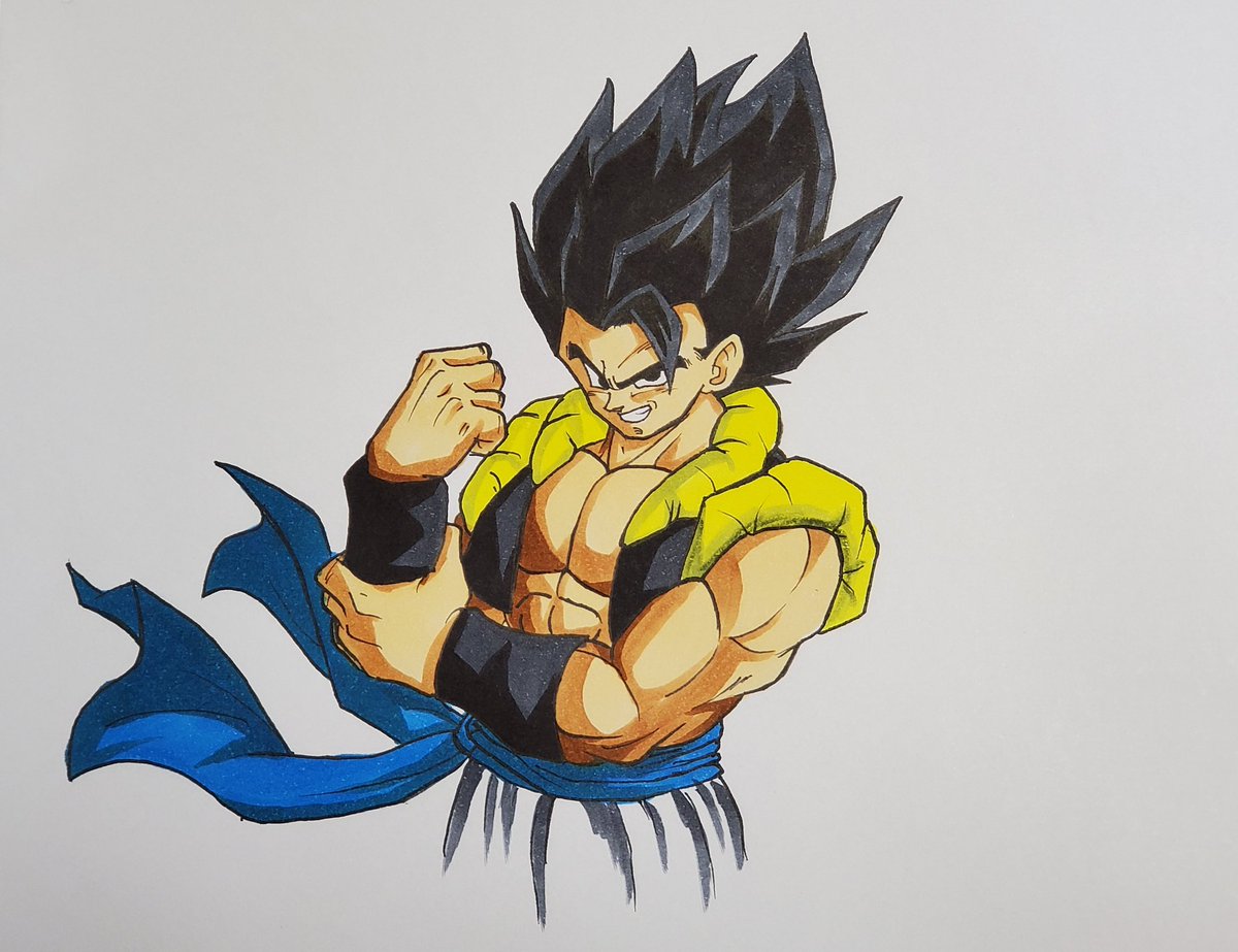 ドラゴンボール 久しぶりのコピック絵 ゴジータです ドラゴンボール ドッカンバトル こバya4のイラスト