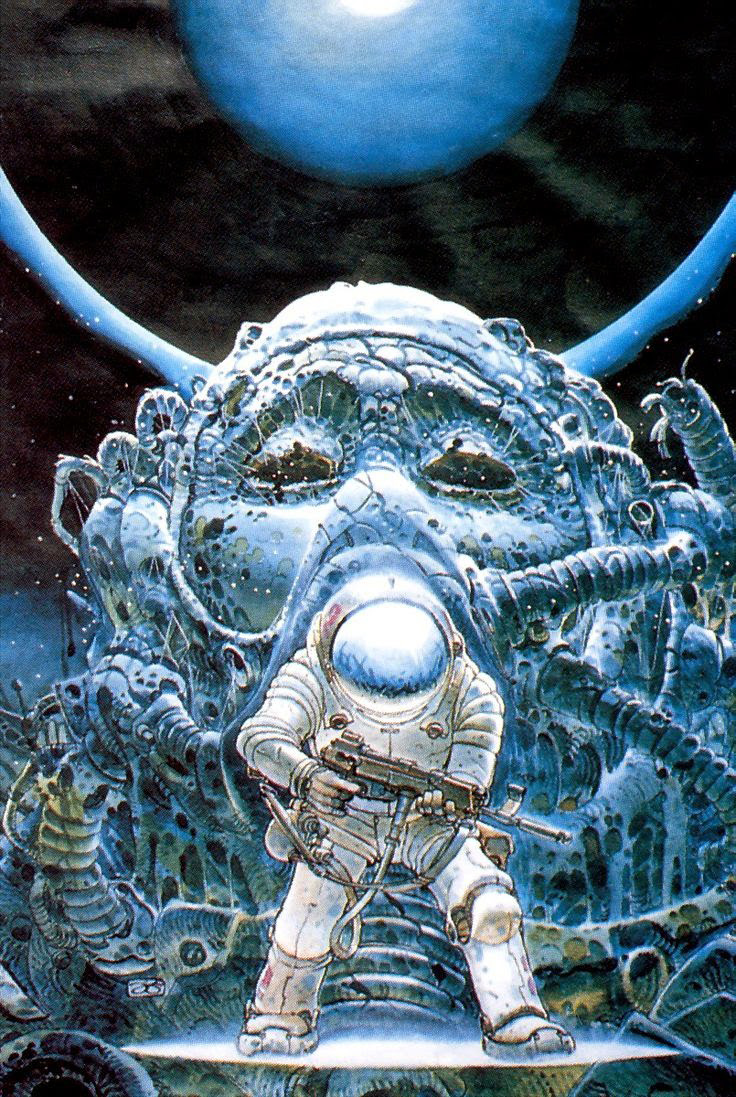 DWDSGN's tweet image. Was very sad to read that the Argentinian artist Juan Giménez passed away on April 2nd. Another master of fantastical and visionary Sci-fi art has left us. 
Rest in peace.