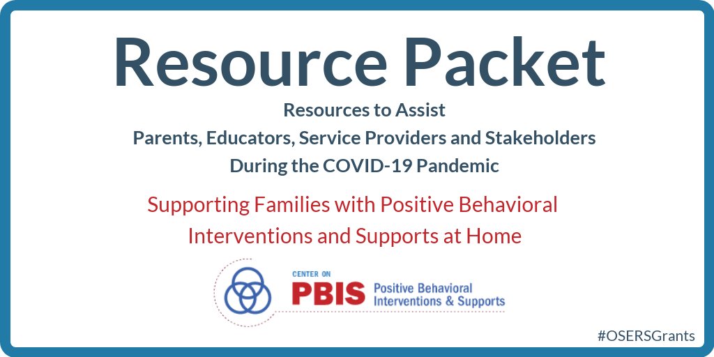 Thousands of schools use positive behavioral interventions and supports to build children’s social-emotional-behavioral skills and reduce challenging behaviors. The Center on PBIS offers recommendations for families/caregivers to implement PBIS at home.
pbis.org/resource/suppo…