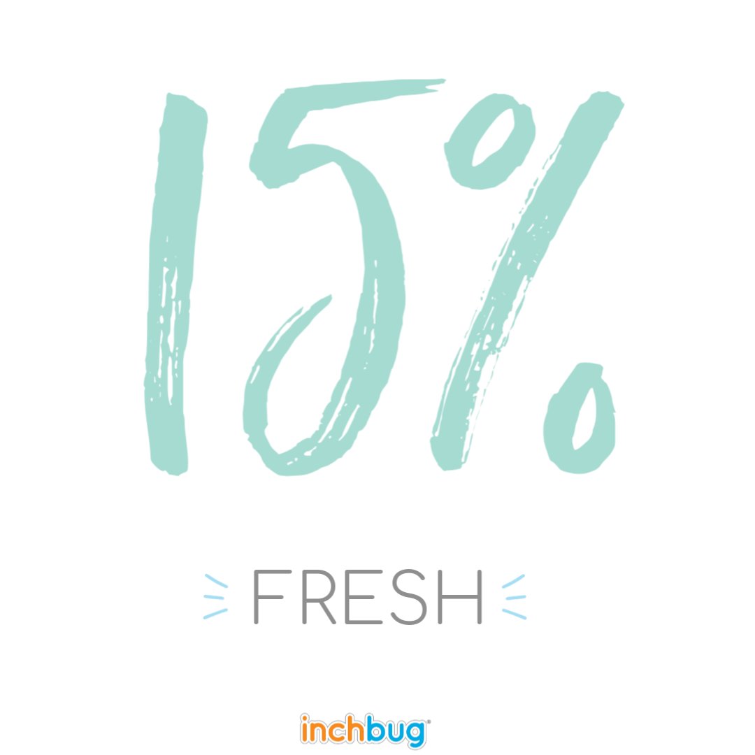 It’s time for a ✨FRESH✨ InchBug discount code! Use the code FRESH to save 15% off your order through April 15th🌳