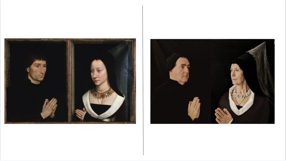 Day 14Portrait of Maria and Tommaso Portinari,1470 Portrait of Liz and Brian, 2020