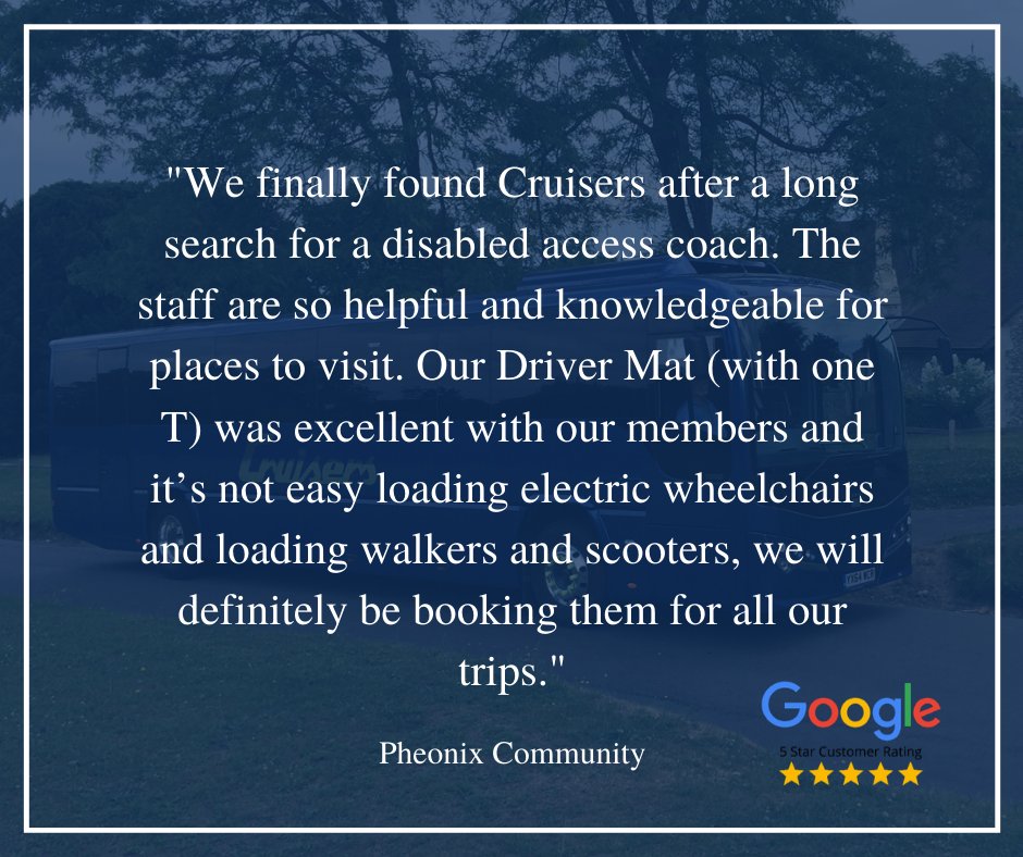 A lovely review from a valued customer!

#coachhire #coaches #accessiblehire #surrey #sussex #daysout #grouptravel
