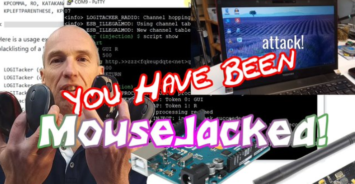 Elektor's tweet photo. What is a #mousejack? This video covers how a #wireless mouse can turn a well-protected PC into a vulnerable system. https://t.co/DYrx9CA43e #electronics #maker #makerpro #DIYelectronics https://t.co/7bgfSWV11R