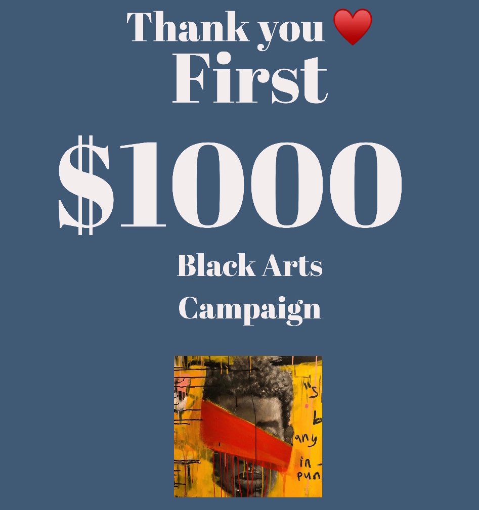 Crenius_'s tweet photo. If you’re interested in directly supporting a black owned art gallery + black creative community, please consider supporting this campaign by @notkbis. $1000 raised of $5000 goal so far!💡#crenius https://t.co/jqUKY5LId1