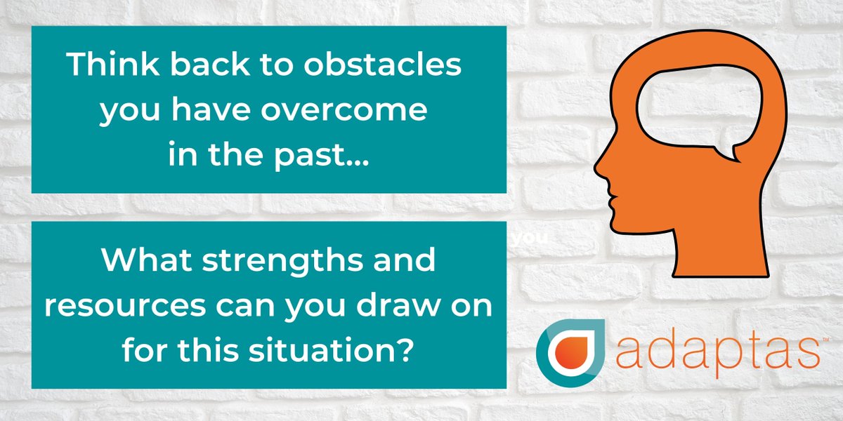 What strengths &amp; resources can you draw on for this situation?
#Obstacles #Mind #Change #Resources #CopingWithCovid  #CopingTogether #Strengths #Isolation #Adaptation #Adaptability #Embracechange #OurLearningBrain #AdaptasTraining