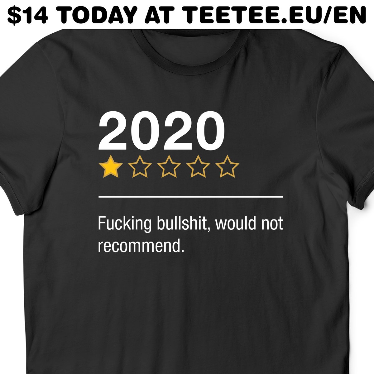 If 2020 had an AMAZON review. 12$ t-shirt ONLY for today.
Buy this t-shirt at: teetee.eu/en 
#stayathome #homesick #athome #2020 #horror #fiction #inspirational #quote #quotes #coronavirus #covid19 #wuhan #covid2019 #2020vision #2020goals #tshirt #shirt #smart #funny