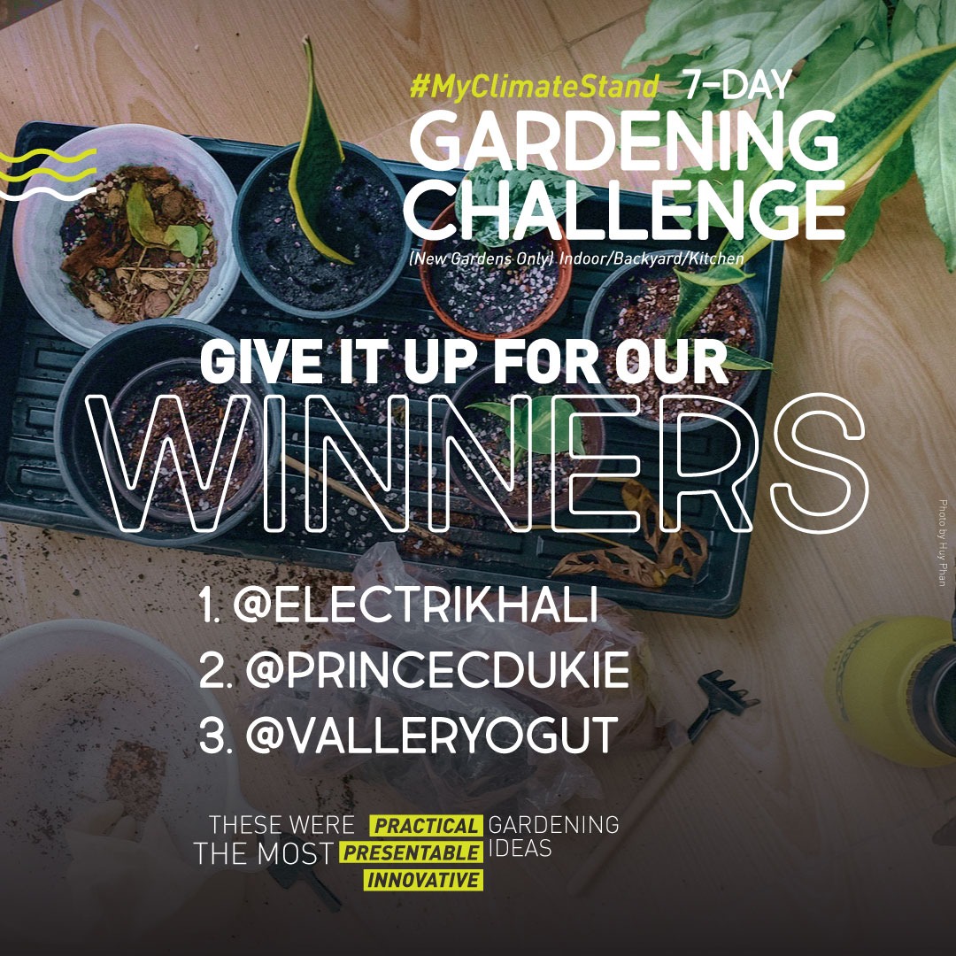 ElijahKyama_'s tweet photo. Here are the winners for the #MyClimateStand seven days gardening challenge. Congratulations are in order.
Kama haukushinda don't give up kuna next time. Let's keep the doing the good work with the environment. Stay at home and stay safe. https://t.co/GidorFGfqC