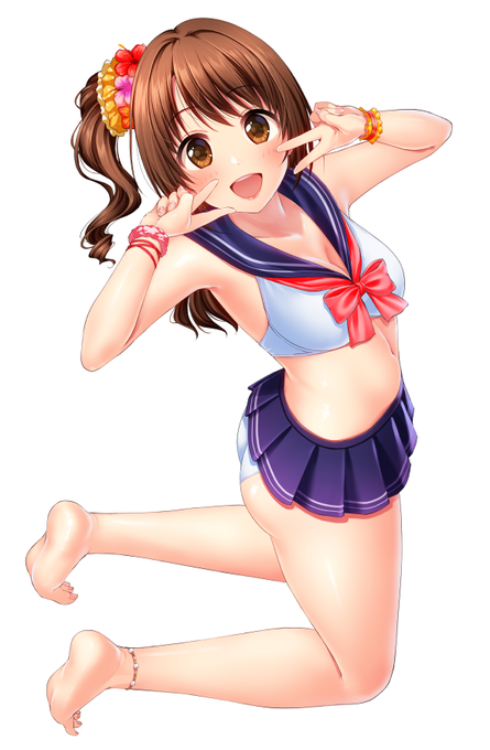 セーラー水着卯月ちゃんピース!!! 