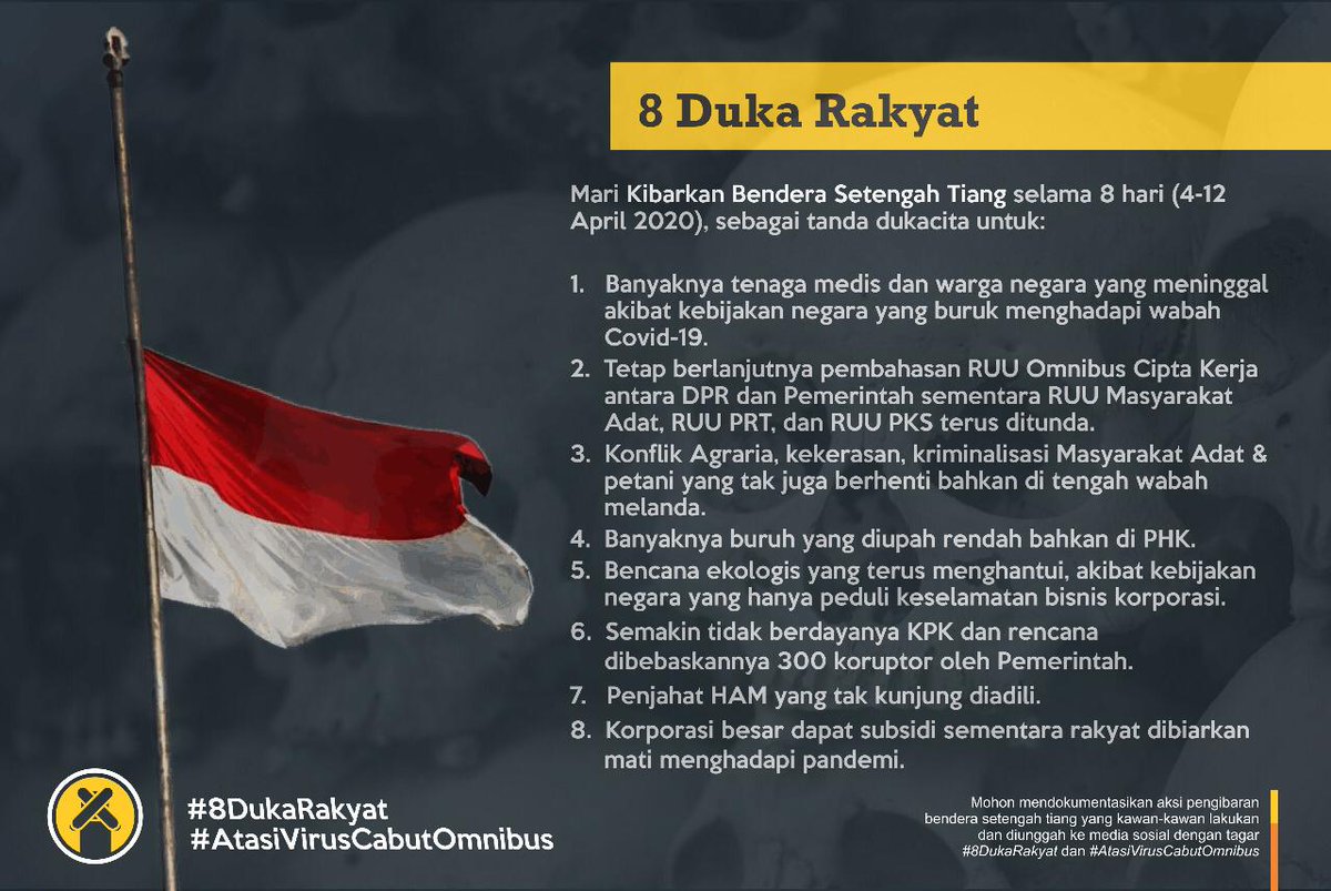 #AtasiVirusCabutOmnibus #TolakOmnibusLaw tweet media
