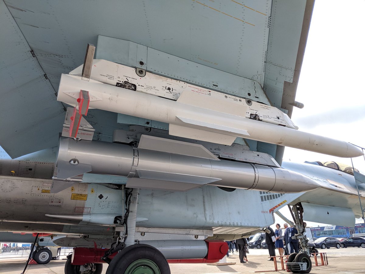 R-37M (RVV-BD) missiles with a 200km range (twice the range of the Su-35&ap...