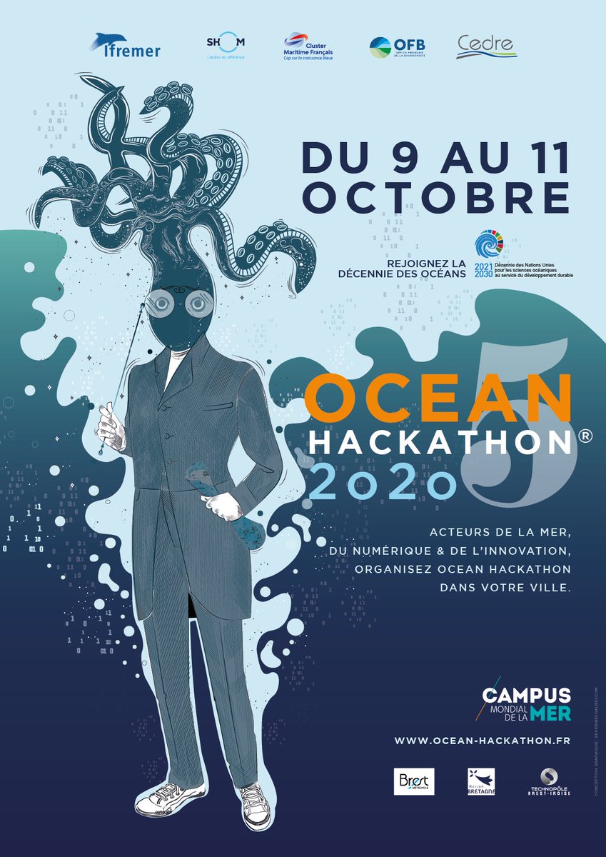 CampusMer's tweet photo. 🆕 Ocean Hackathon® 2020 devient officiellement un événement de la Décennie des Nations Unies pour les sciences océaniques au service du développement durable (2021-2030).

https://t.co/SReBOS1mXp https://t.co/twCznCE8r8