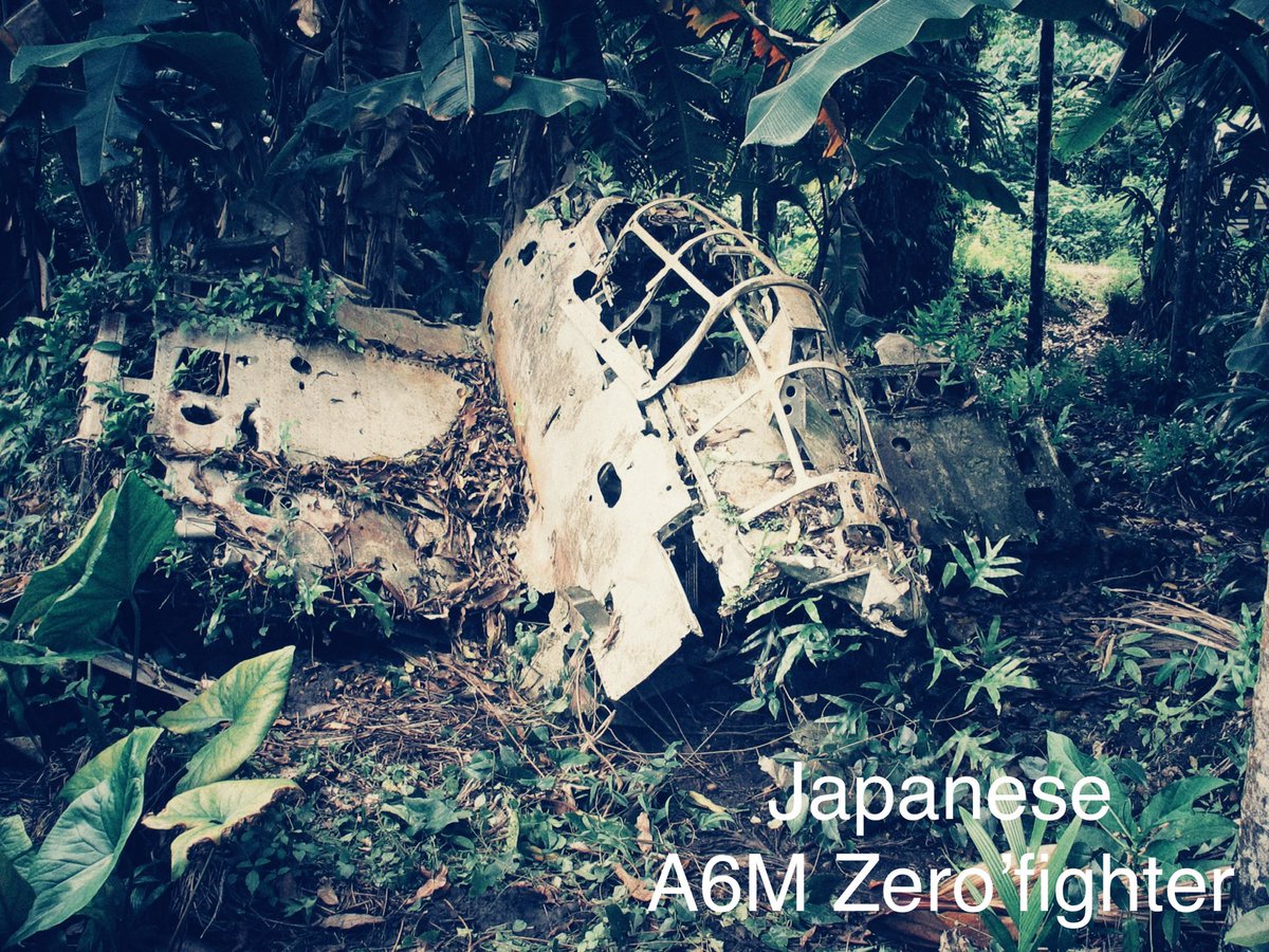 I went looking for aircraft wrecks. The American forces repeatedly attacked Rabaul and I and friend went to the present airfield (before the volcanic eruption) then to look. At the time my photo-taking skills wasn’t great.  No socmed that time. Also, in the hills surrounding