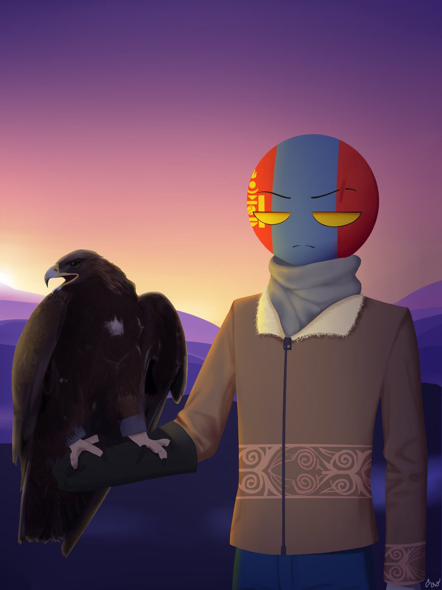 swhoup's tweet photo. Mongolia ~

#CountryHumans https://t.co/s5qs7bA2Pr