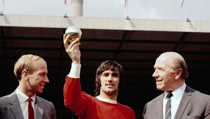 Les ballons d'or de l'histoire de Manchester United:1- Denis Law - 19642- Sir. Bobby Charlton - 19663- George Best - 19684- Cristiano Ronaldo - 2008.
