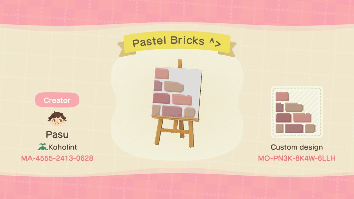 21. Here's the corner pieces for the pastel bricks!  #ACNH    #ACNHDesign  #acnhpattern  #ACNHdesigns  #AnimalCrossingNewHorizons  
