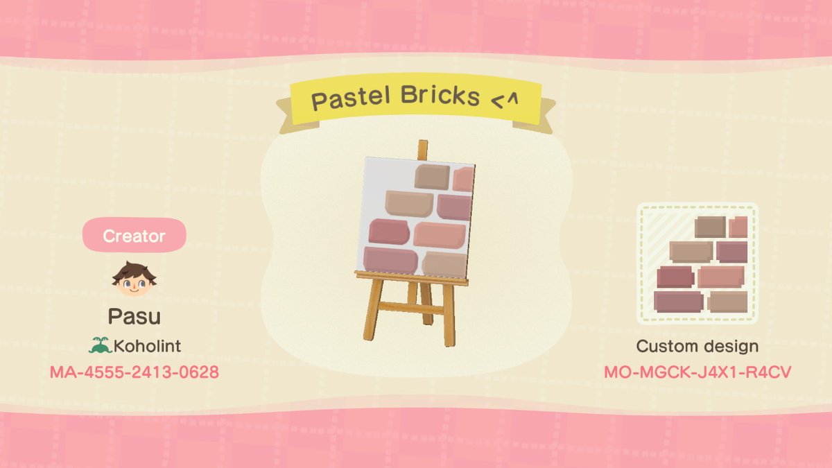 21. Here's the corner pieces for the pastel bricks!  #ACNH    #ACNHDesign  #acnhpattern  #ACNHdesigns  #AnimalCrossingNewHorizons  