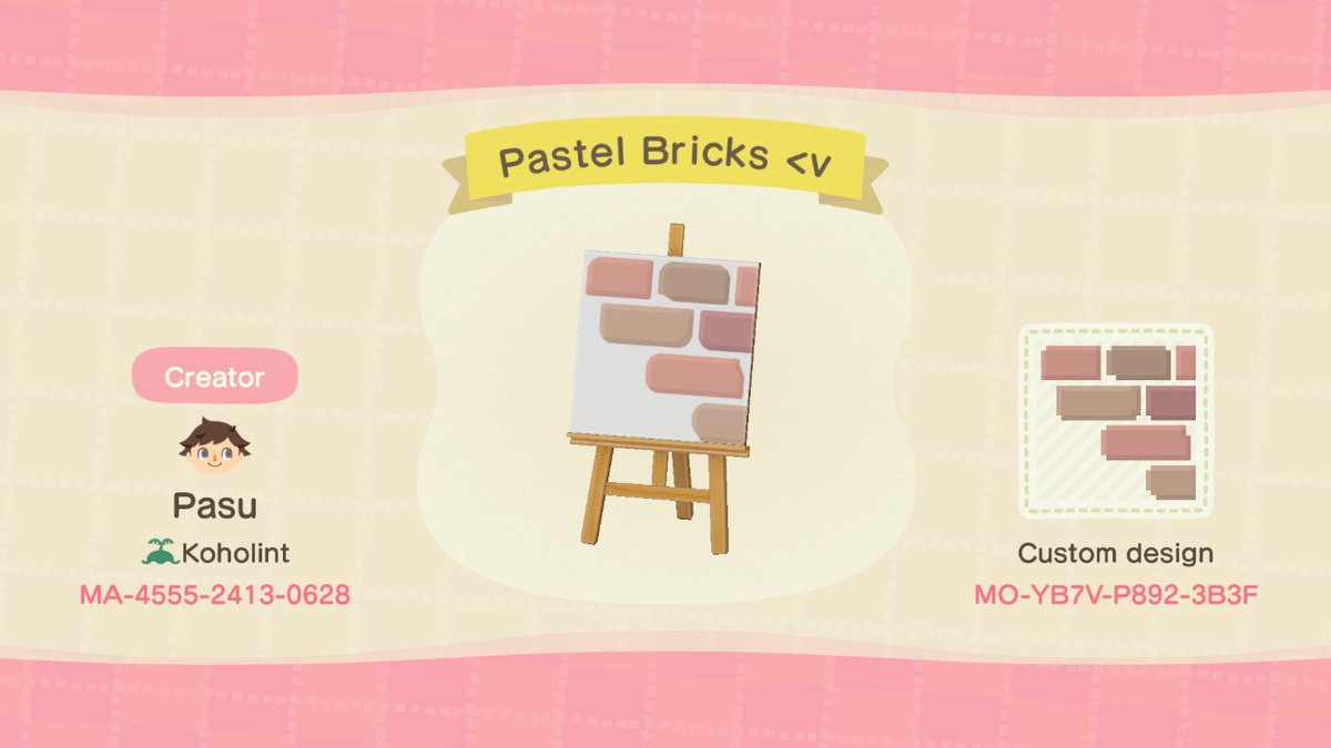 21. Here's the corner pieces for the pastel bricks!  #ACNH    #ACNHDesign  #acnhpattern  #ACNHdesigns  #AnimalCrossingNewHorizons  