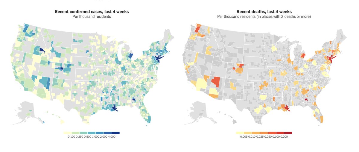 Another thing to note in the maps. There are some parts of the U.S. that are not in a metro area. So if you're wondering whether your town is included in this data, you can look for it here. Light grey means you are outside a metro (sorry).