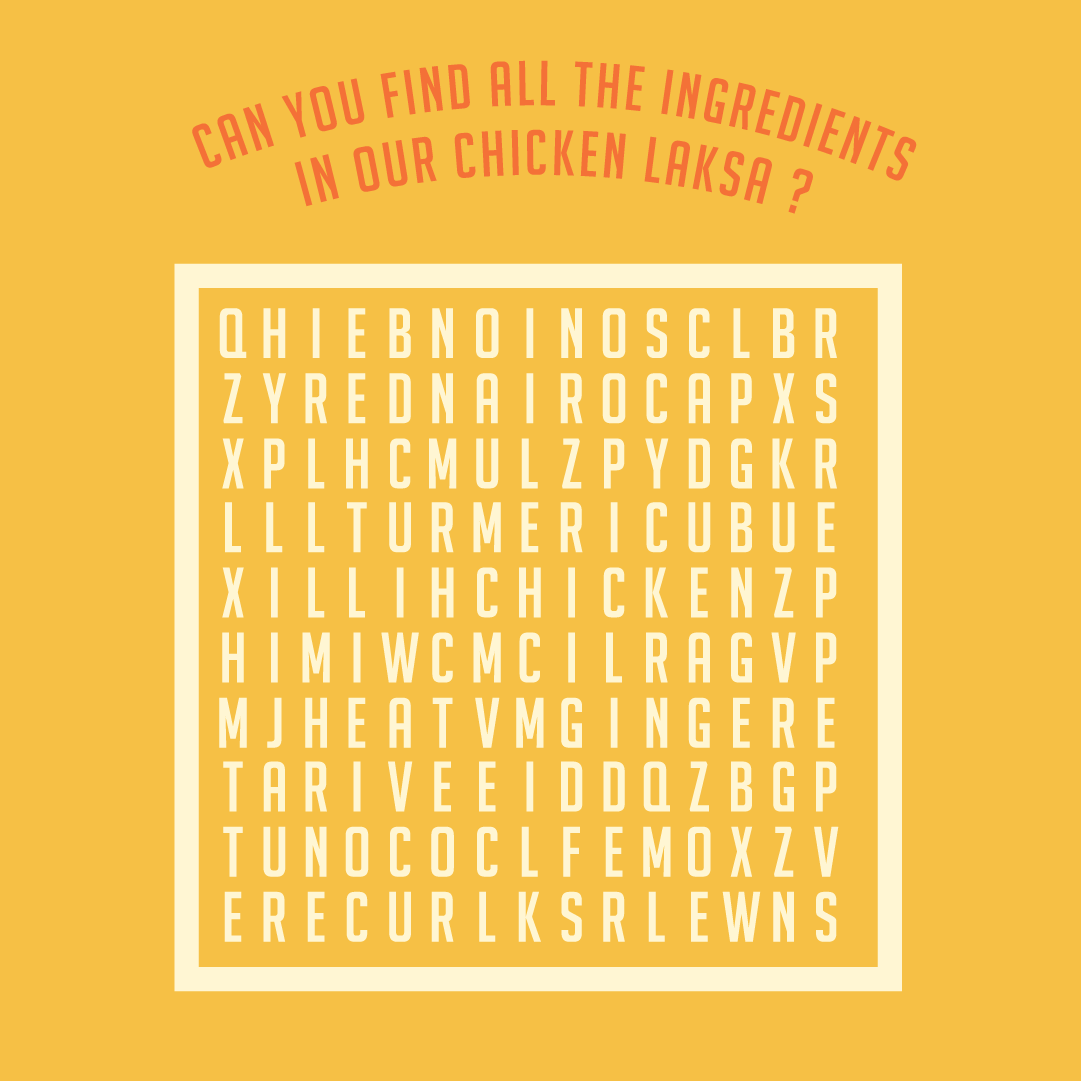 Running out of things to do at home? We've been filling our time with noodle inspired word searches! Retweet with the words you can see! #QuarantineGames