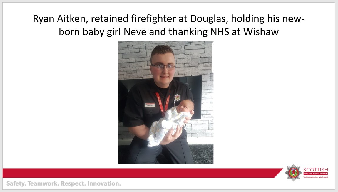 All together now... Awwwww! Congratulations to Ryan (of  @scotfiredouglas) and his family on the birth of new-born baby, Neve!