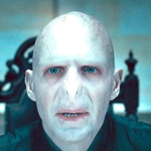 Both Voldemort and Kilvish wore a black robe, had a whitened face and an unusual nose
