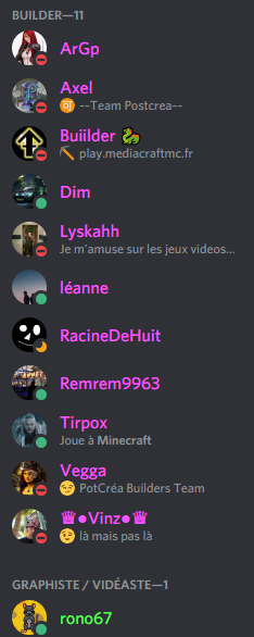 PostCreaMC's tweet photo. Depuis le retour de la PostCrea, nous avons dans l'équipe d'anciens et de nouveaux membres. 
Si tu souhaites rejoindre cette fabuleuse équipe, n'hésite pas à postuler sur notre site web: https://t.co/URbIpMxlQG

Nous recherchons un CM, un render maker et des builders
#Minecraft https://t.co/MdlL3MoPyD