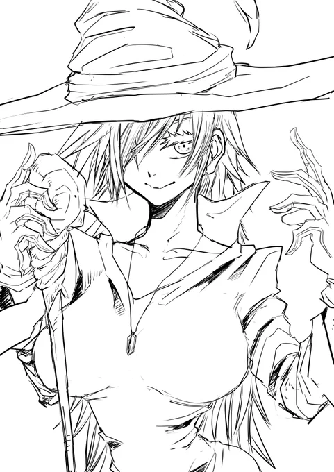 小学生の時描いてたマンガの主人公描いた
目がでっけえ謎まつげ 