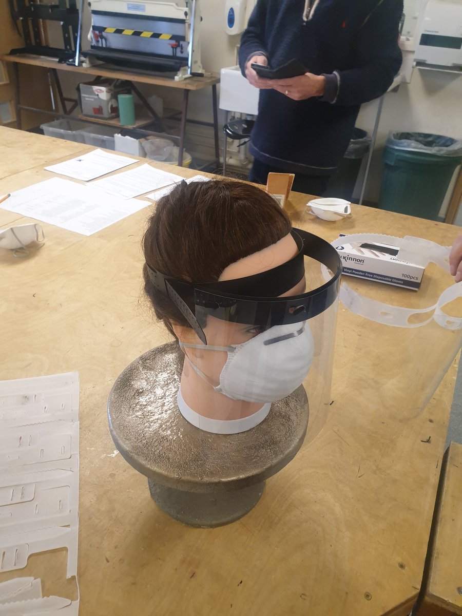 Will Phelan (@principalsdesk) on Twitter photo Just popped in to DT they are now producing version 3, a 2 piece visor. Down to 1min56 to produce a mask and cad design of Steve's being used in 70 schools...1000 masks per school? Utterly brilliant. <a href="/ISC_schools/">Independent Schools Council</a> <a href="/HMC_Org/">HMC (The Heads' Conference)</a> <a href="/bbcemt/">BBC East Midlands</a> Just popped in to DT they are now producing version 3, a 2 piece visor. Down to 1min56 to produce a mask and cad design of Steve's being used in 70 schools...1000 masks per school? Utterly brilliant. <a href="/ISC_schools/">Independent Schools Council</a> <a href="/HMC_Org/">HMC (The Heads' Conference)</a> <a href="/bbcemt/">BBC East Midlands</a>