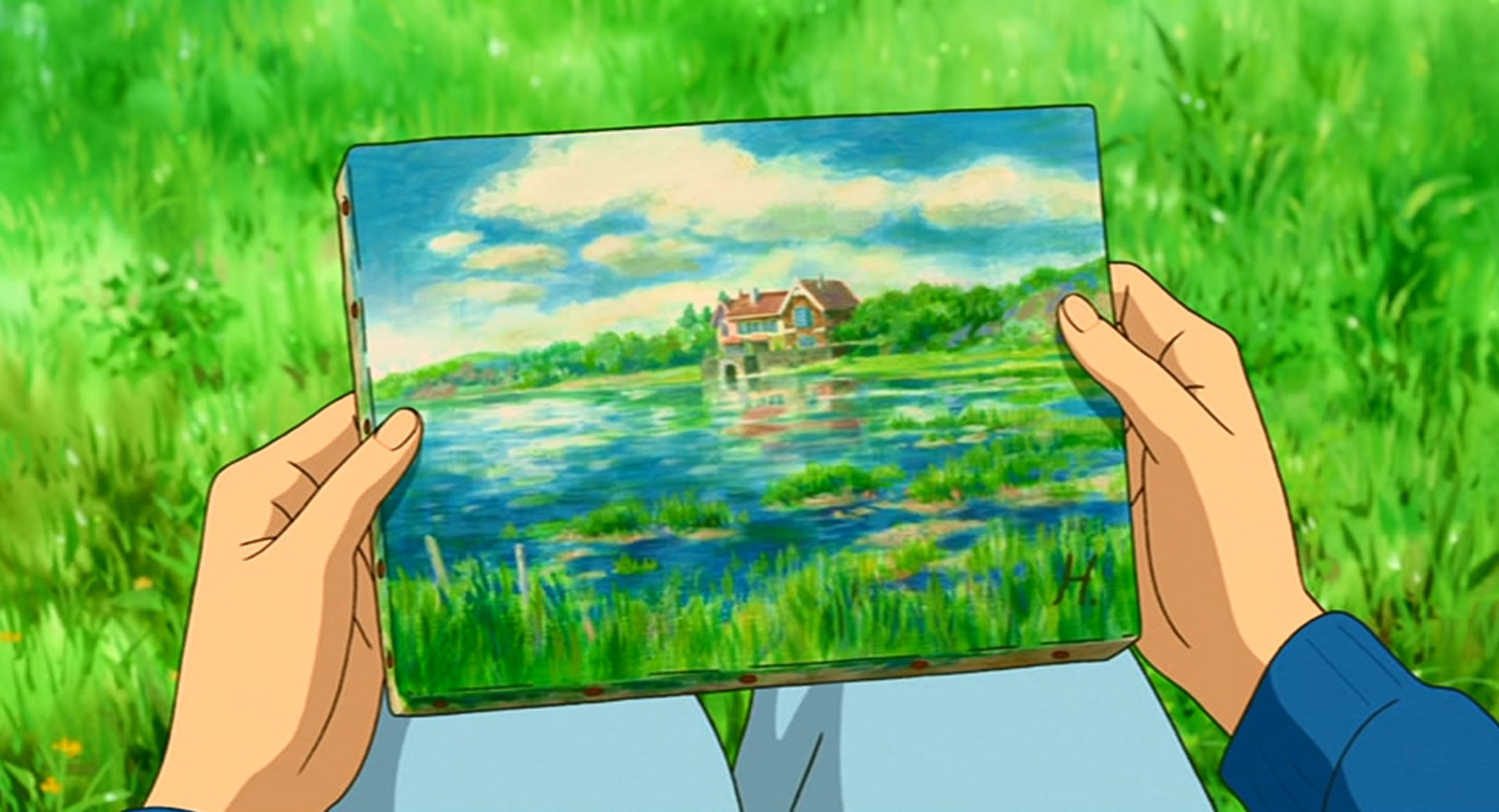 ジブリのせかい 非公式ファンサイト Ar Twitter 彩香が見つけてきた久子の絵は 吉田昇さんが描いたものです 思い出のマーニー