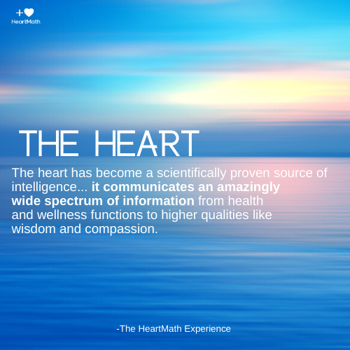 HeartMath's tweet photo. The heart is a source of intelligence that offers a wide spectrum of information. #heart #addheart #intelligence #emotionalintelligence #evolve #humanity https://t.co/Y76hKrQ0DH