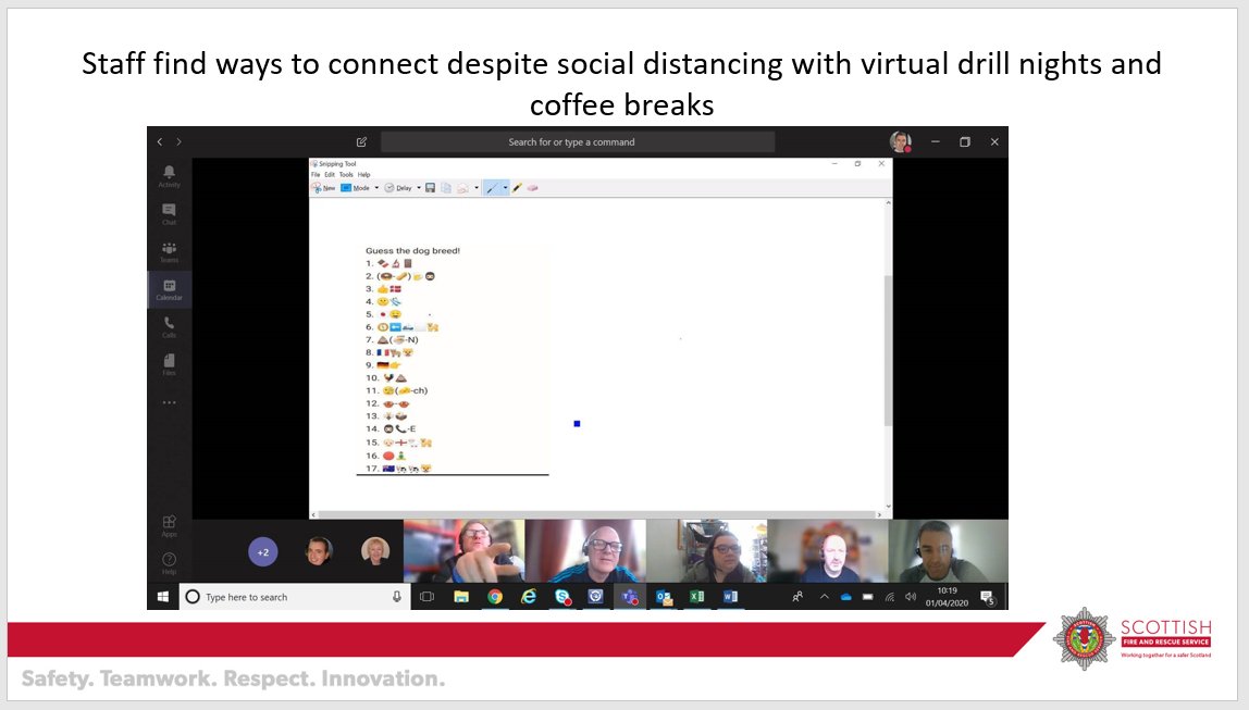 We're delighted to see so many staff still connecting and coming together, despite social distancing regulations.Virtual coffee breaks and catch-ups are important too!