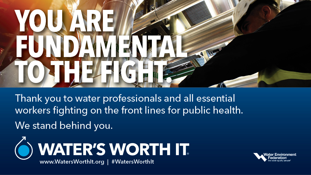 Very thankful for all the water heroes and all essential workers protecting our public health. #watersworthit #covid19 <a href="/CSWEA/">CSWEA</a>