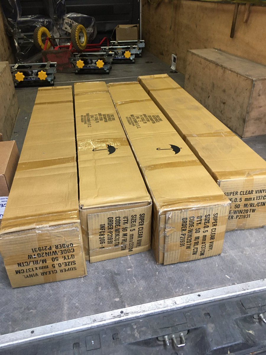Another 4 rolls of clear plastic and enough clips for hundreds more driver protective screens <a href="/HDTrim/">HDTrim</a>