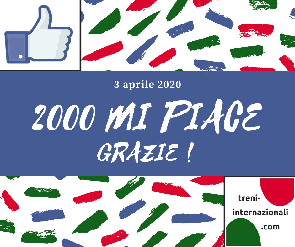 EuroTreni's tweet photo. 2000 grazie a tutti, per i vostri MI PIACE!
https://t.co/rfGApmQose
#2000like #2000mipiace #treni #ferrovie #EuroTreni https://t.co/EIDgfI0YfF