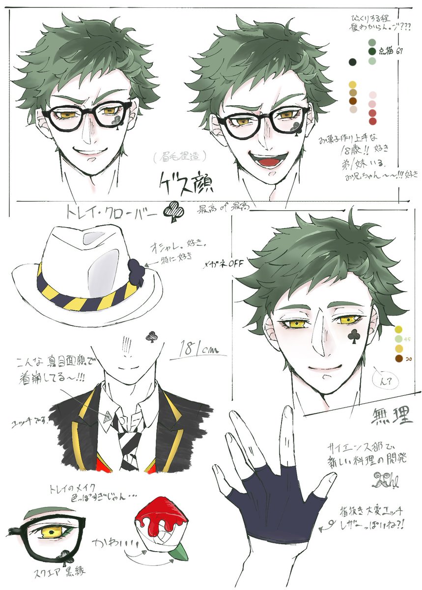 実家がケーキ屋で本編でマロンタルトとか苺タルト食べたくなる…!!ユニーク魔法も良きトレイ好き!!ゲス顔ががっつりゲス顔なのがすこ
#ツイステファンアート