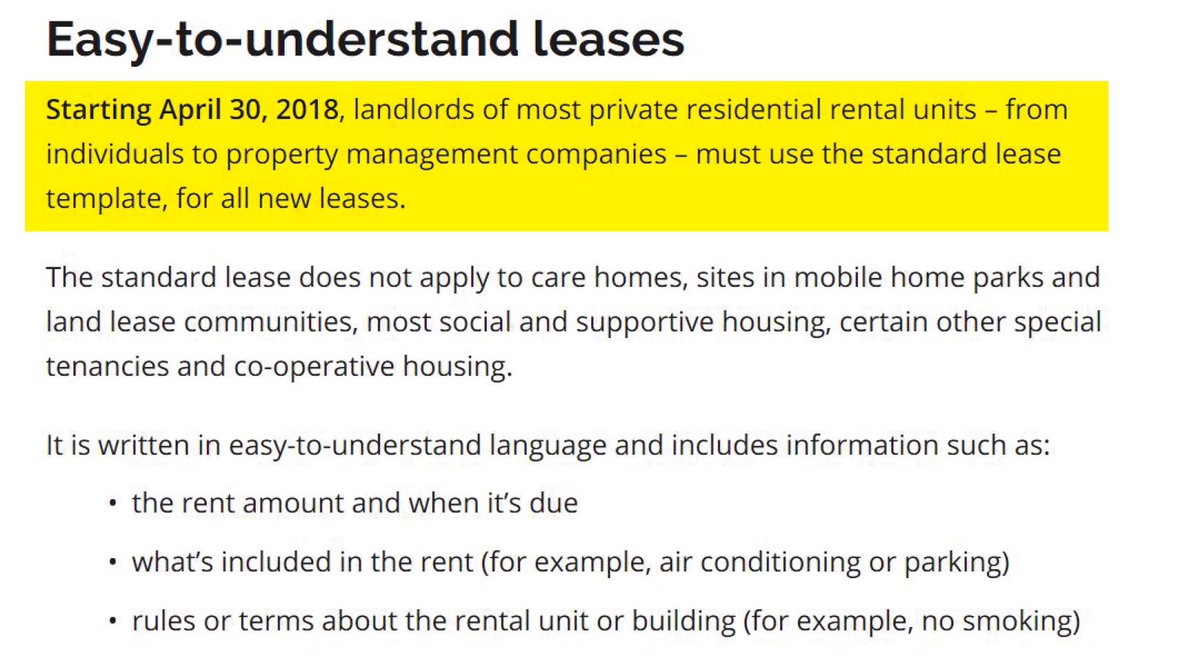 ...and if you do rent what you suspect to be a former airbnb property, remember that the landlord/owner should use the Province’s standard lease agreement, and you are entitled to ask for a copy.