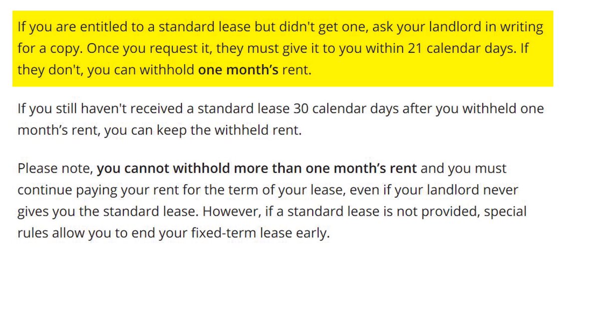 ...and if you do rent what you suspect to be a former airbnb property, remember that the landlord/owner should use the Province’s standard lease agreement, and you are entitled to ask for a copy.