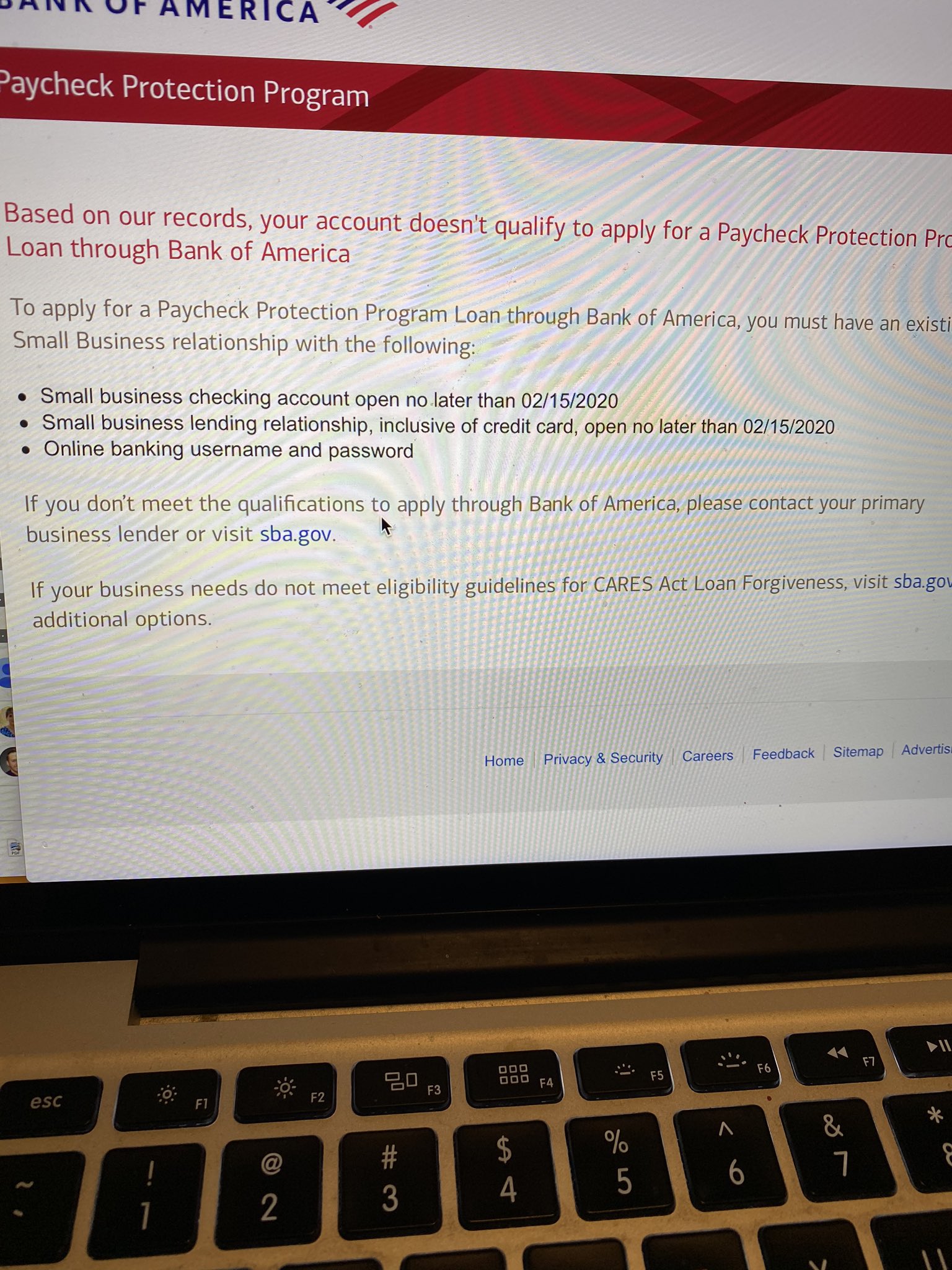 Anderson on Twitter "Hugh_Son BankofAmerica SBAgov ppp 