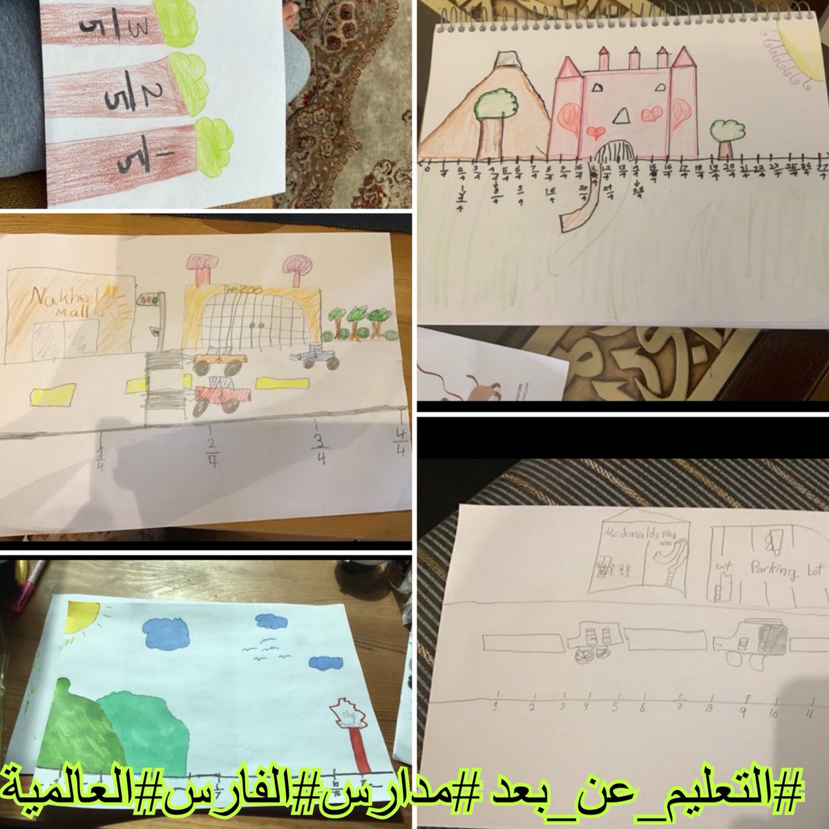 Fraction number line art# 3M Rocks #IBschool #IBLearner #FIS # #مدارس_الفارس_العالمية_التعليم_عن_بعد #Virtual #learning #lifelearner #Pyp #myp @salwa_ghandour @FIS_alfaris