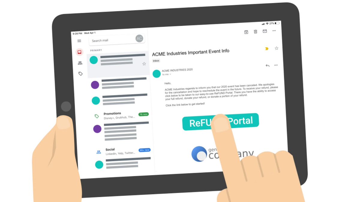 See how you can turn your refunds into donations in this short video: youtu.be/VMqqHZWgjLg 

Visit eventtechsoftware.com/refund to learn more about this software and request a demo #eventtechgroup #eventtech #eventprofs #techforgood #events #assnchat #expochat