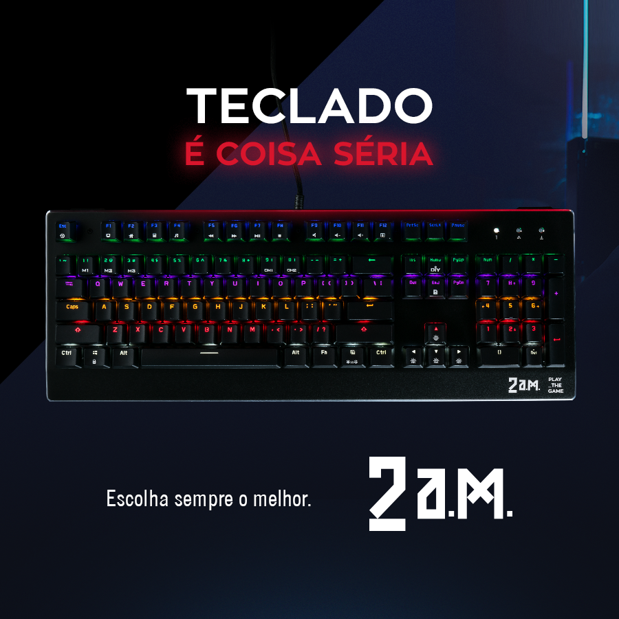 2amgamingbr's tweet photo. Vem pro game com um teclado mecânico de respeito! Você já conhece os acessórios 2 A.M.?

#2AMPlayTheGame #Games #LojaOnline #Tecnologia #Professional https://t.co/tRoWGCadJI