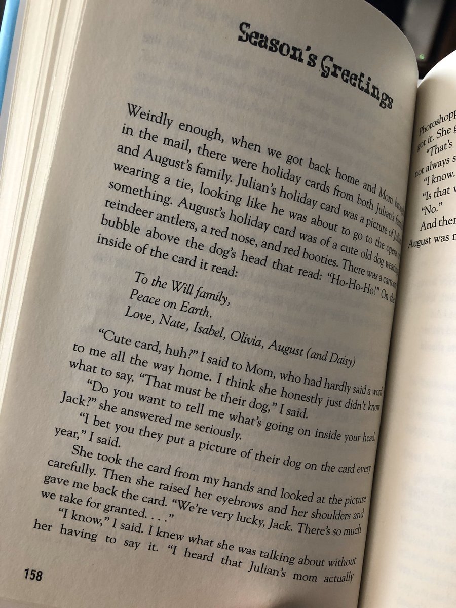 Picking up on page 158 today, Day 8 of my #WONDERreadaloud at 12pm (EST). Hope you join!